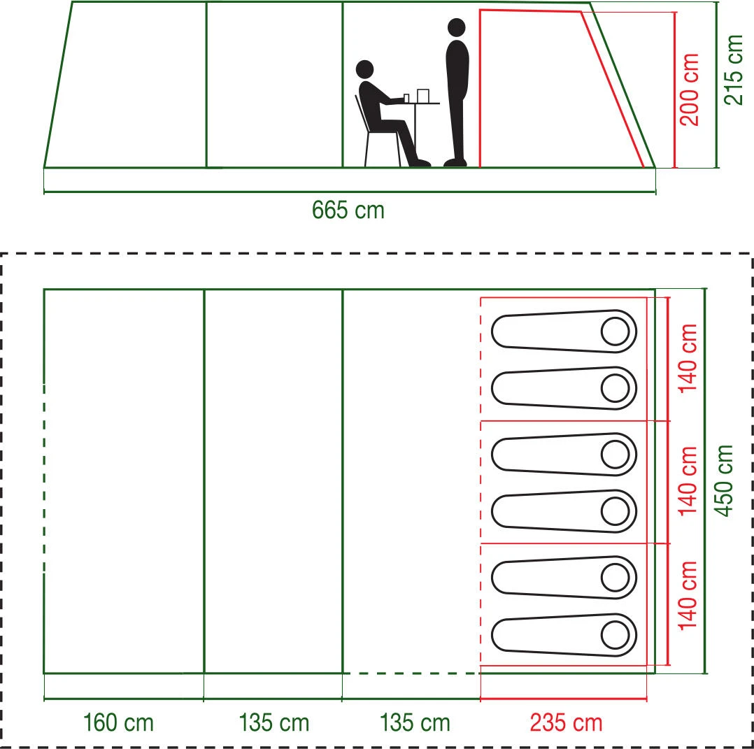 Coleman Weathermaster 6XL BlackOut Air Tent 2 Coleman Weathermaster 6XL BlackOut Air Tent - Image 2