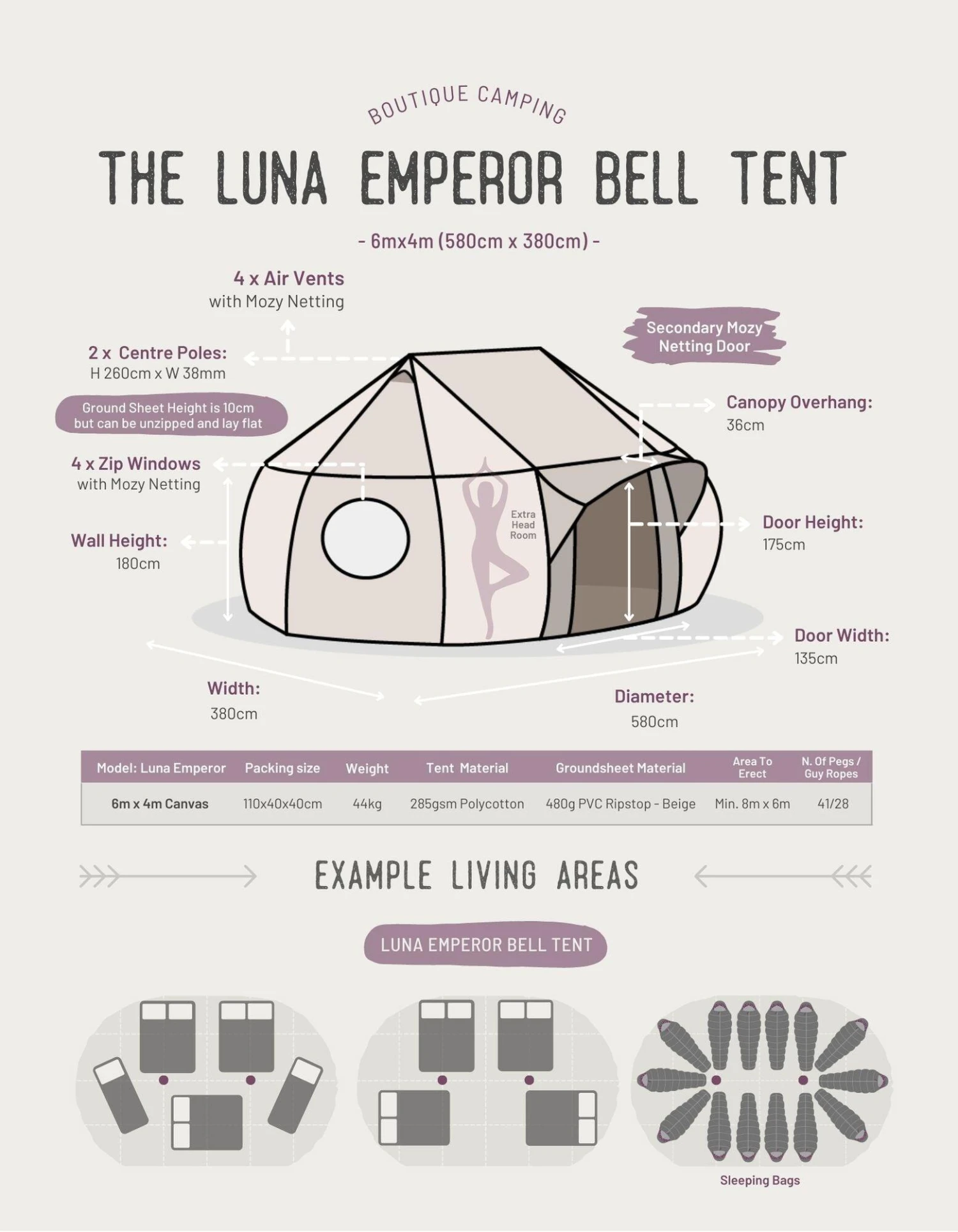 Luna Emperor Bell Tent 5 Luna Emperor Bell Tent - Image 5
