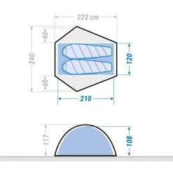 2 Man Trekking Dome Tent - MT500 -Camping Sales Shop kc848671a3a5ea01d2201e540edd0ea41 1
