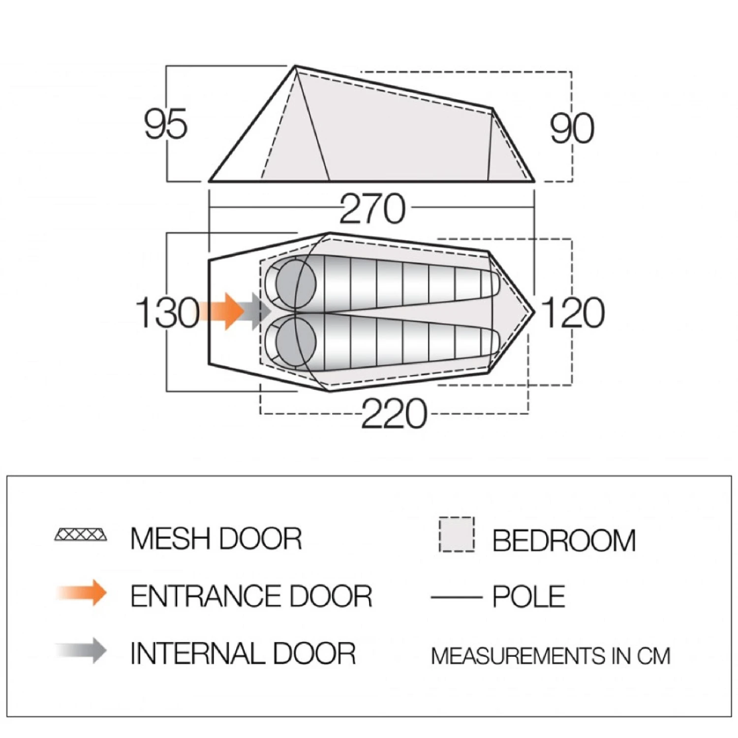 Vango Starter Tent For 2 People 2 Vango Starter Tent For 2 People - Image 2