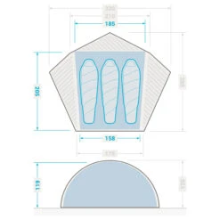 3 Man Dome Trekking Tent - MT900 17 3 Man Dome Trekking Tent - MT900 -Camping Sales Shop kd820af0f861d344440f1cee721775940