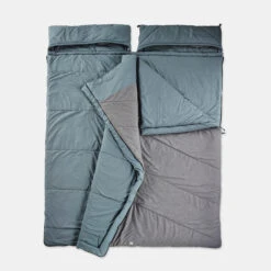 Quechua CAMPING SLEEPING BAG - ARPENAZ 0° COTTON DOUBLE -Camping Sales Shop k1b90e7e14b1debc501c7249be82a5257