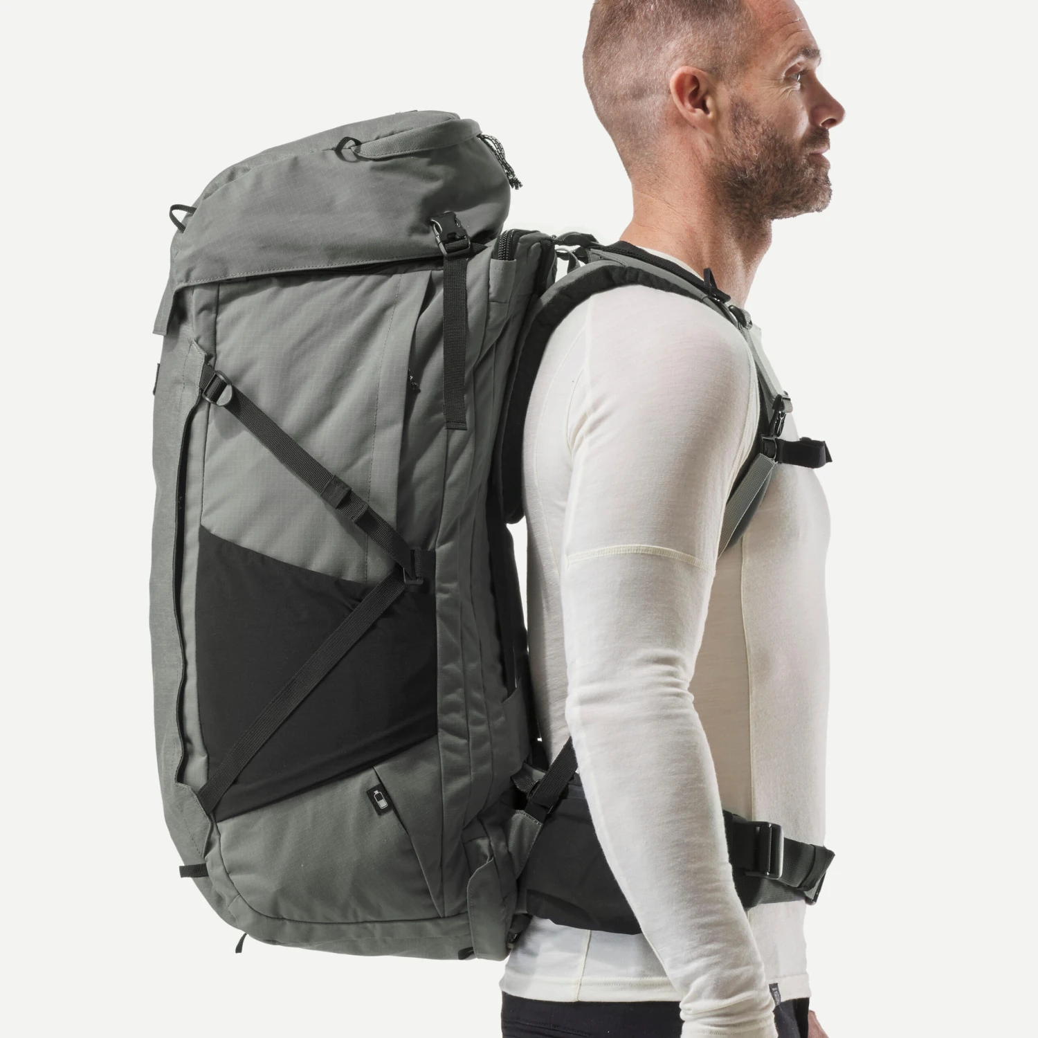 MEN’S TRAVEL TREKKING BACKPACK TRAVEL 900 70+6 L WITH SUITCASE OPENING 3 MEN’S TRAVEL TREKKING BACKPACK TRAVEL 900 70+6 L WITH SUITCASE OPENING - Image 3