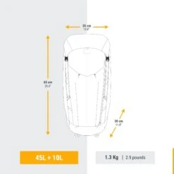 Women’s Ultralight Trekking Backpack 45+10 L 18 Women’s Ultralight Trekking Backpack 45+10 L -Camping Sales Shop k89aa17a85440973a5bdeb2cf73a86143