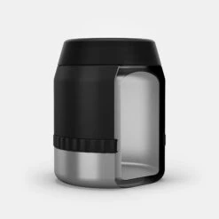 Quechua Stainless Steel Isothermal Food Box For Hiking MH500 0.8 L With Bowl Black -Camping Sales Shop k9f40abb231a9b0315e9797b5a6166181