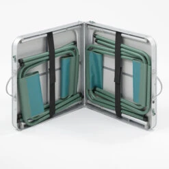 Quechua FOLDING CAMPING TABLE - 4 STOOLS - 4 TO 6 PEOPLE -Camping Sales Shop ka15dbccbde3aac477132c6137450edf7