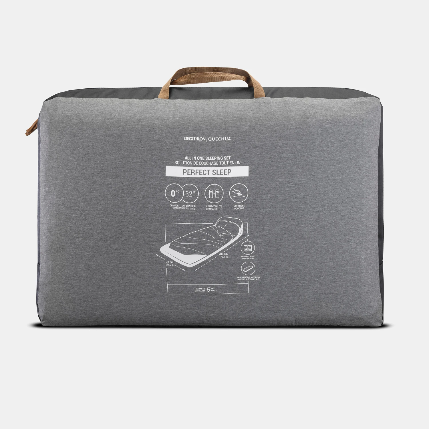 Quechua 2-IN-1 COTTON SLEEPING BAG FOR CAMPING 3 Quechua 2-IN-1 COTTON SLEEPING BAG FOR CAMPING - Image 3