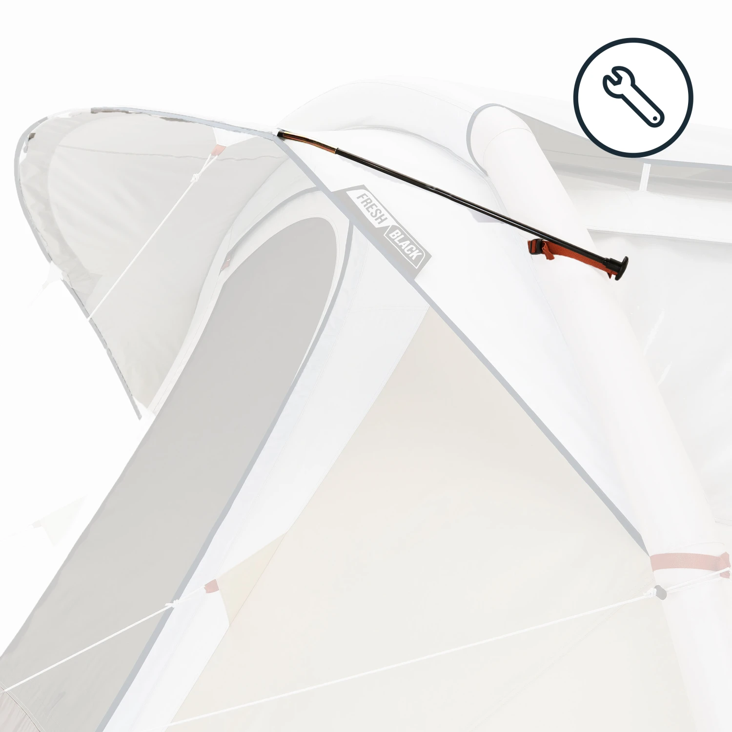 Quechua DOOR POLE KIT - SPARE PART FOR THE AIR SECONDS 4.1 F&B TENT 1 Quechua DOOR POLE KIT - SPARE PART FOR THE AIR SECONDS 4.1 F&B TENT