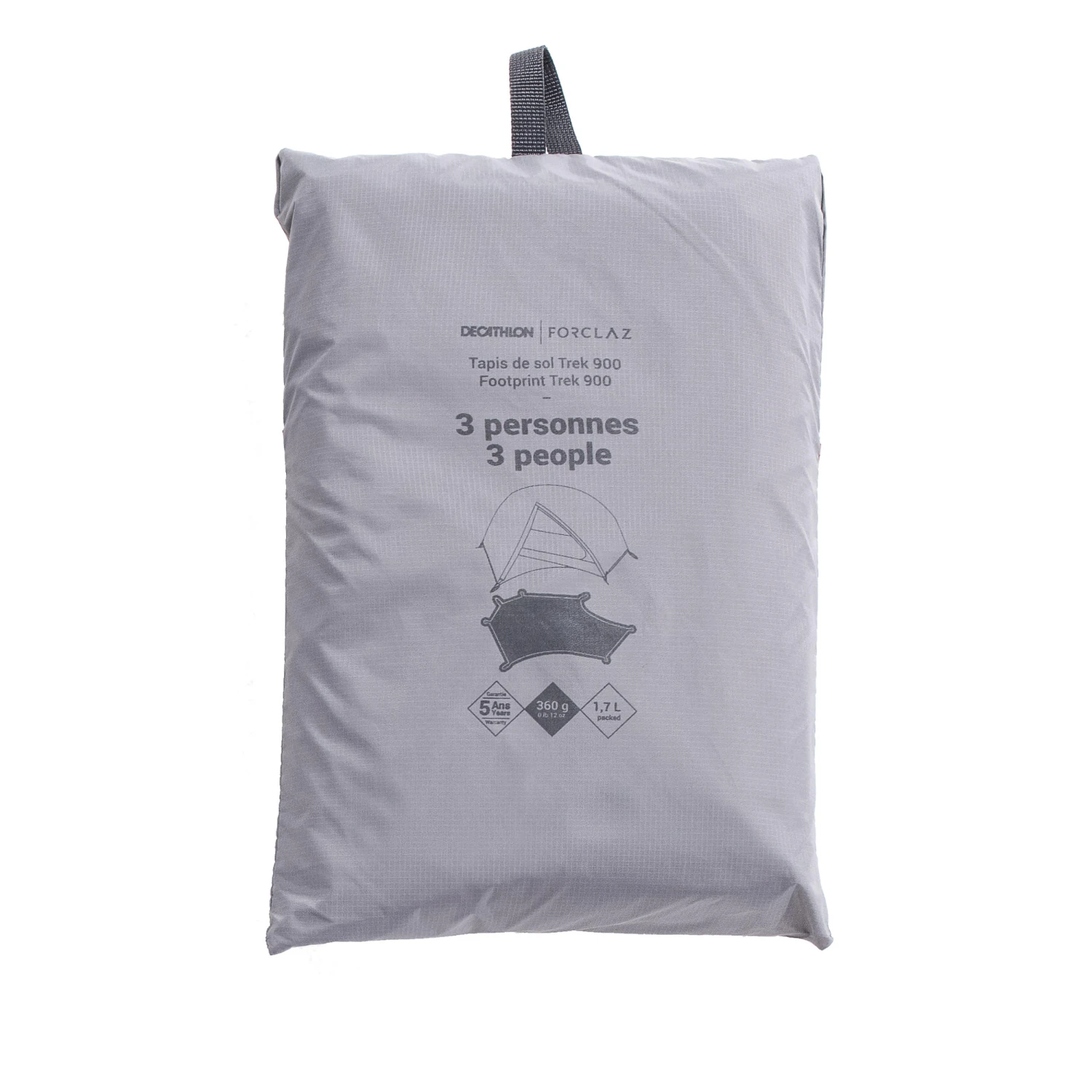 Ultralight Tent Groundsheet For 3 People - Orange 3 Ultralight Tent Groundsheet For 3 People - Orange - Image 3