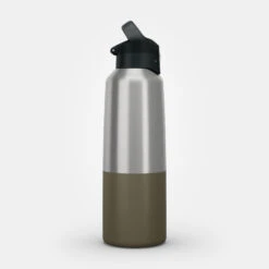 Quechua Isothermal Stainless Steel Hiking Flask MH500 1 L Khaki -Camping Sales Shop kdeaf4a27f1e2cc60ede047b2edfab308