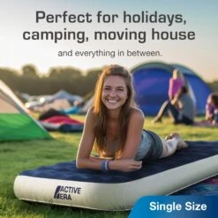 Single Camping Air Bed – Navy/White 12 Single Camping Air Bed – Navy/White -Camping Sales Shop ke0160c9288cb4396f815e970710f66df