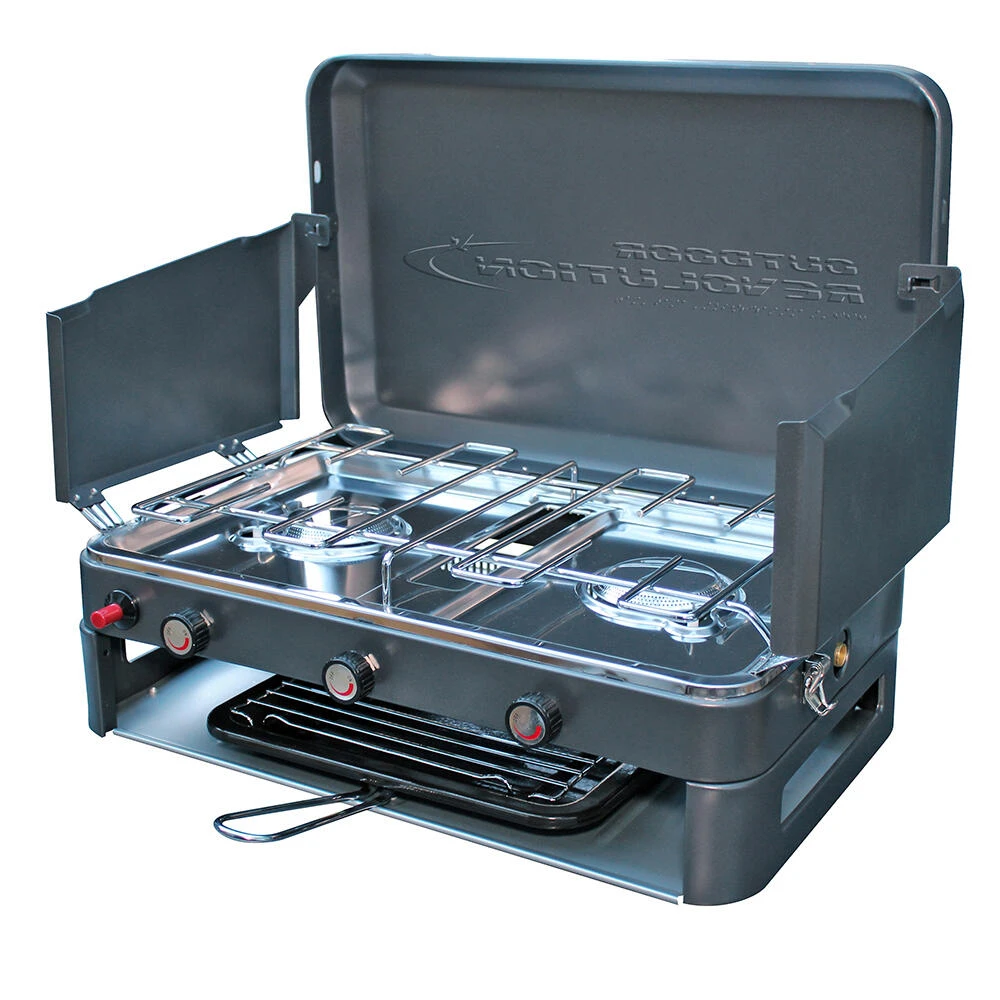Twin Burner Gas Stove & Grill 1 Twin Burner Gas Stove & Grill