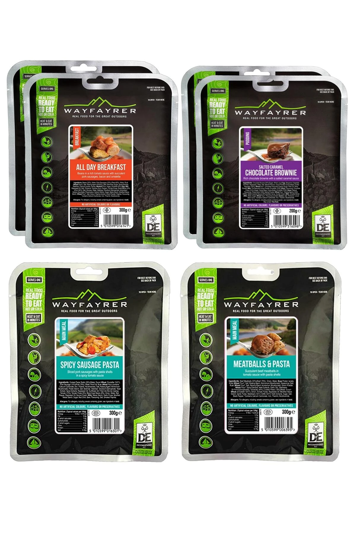 Wayfayrer Silver Expedition Pack - 6 Meals With Carry Bag 1 Wayfayrer Silver Expedition Pack - 6 Meals With Carry Bag
